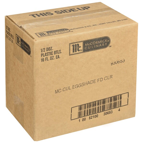 Mccormick McCormick Culinary Yellow (Egg Shade) Food Color 1 Pint Bottle, PK6 - 930653