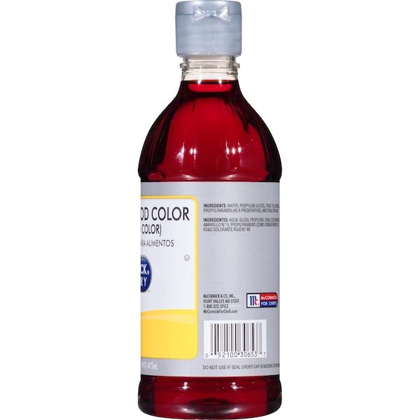 Mccormick McCormick Culinary Yellow (Egg Shade) Food Color 1 Pint Bottle, PK6 - 930653