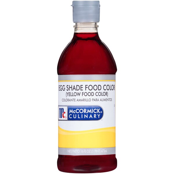 Mccormick McCormick Culinary Yellow (Egg Shade) Food Color 1 Pint Bottle, PK6 - 930653