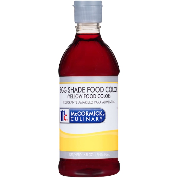 Mccormick McCormick Culinary Yellow (Egg Shade) Food Color 1 Pint Bottle, PK6 - 930653
