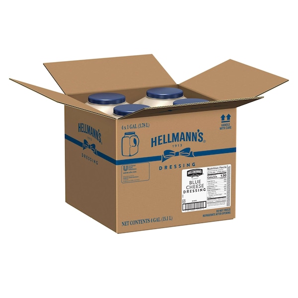 Hellmanns Hellmann's Chunky Bleu Cheese Dressing 1 gal. Jug, PK4 - 84139791