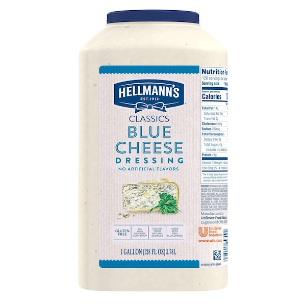 Hellmanns Hellmann's Chunky Bleu Cheese Dressing 1 gal. Jug, PK4 - 84139791