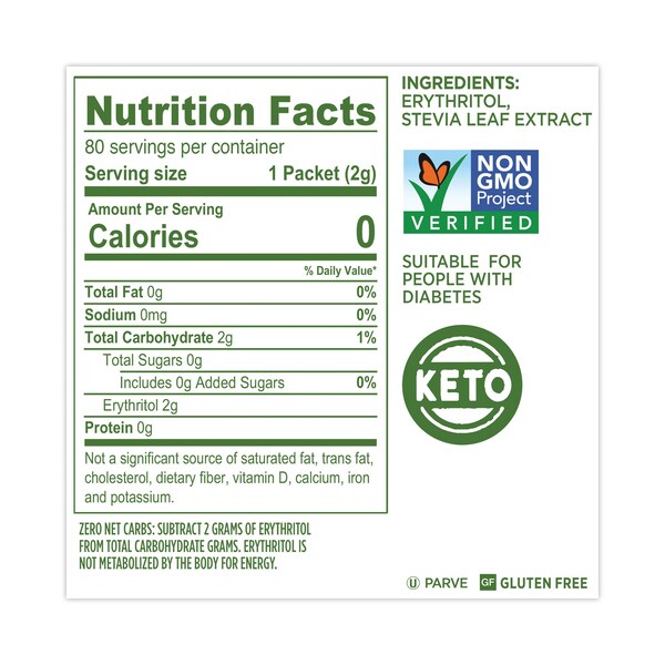 Splenda No Calorie Sweetener, 2 g Packet, PK80 - SP06710083