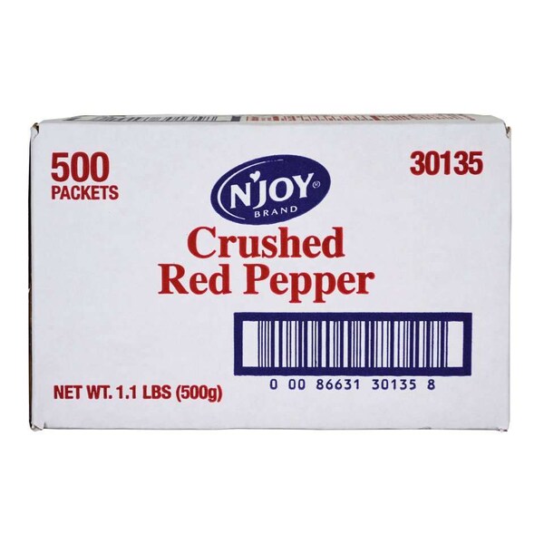 Njoy N'Joy Crushed Red Pepper 1g, PK500 - 30135