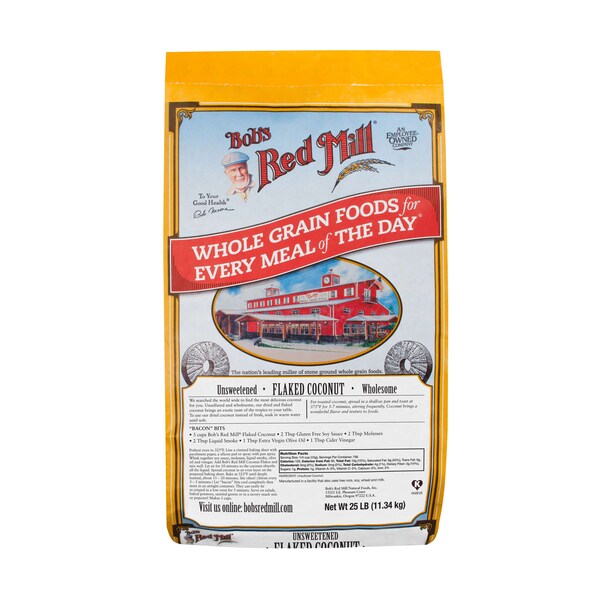 Bobs Red Mill Natural Foods Bob's Red Mill Kosher Coconut Flakes 25lbs - 1130B25