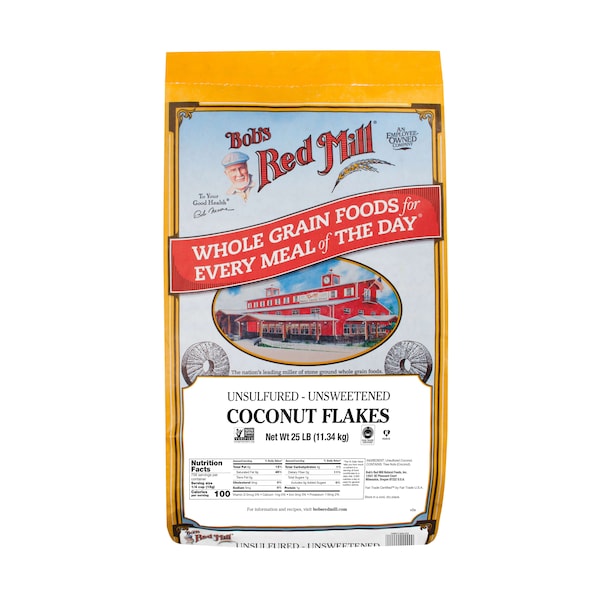 Bobs Red Mill Natural Foods Bob's Red Mill Kosher Coconut Flakes 25lbs - 1130B25