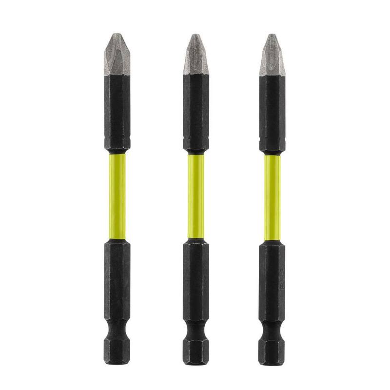RYOBI 3-1/2 pulgadas Brocas de impacto con grano de diamante (3 piezas) - A96301