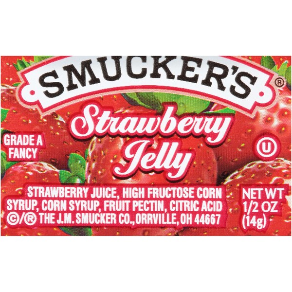 Smuckers Smucker's Strawberry Jelly .5 oz. Cup, PK200 - 5150001717