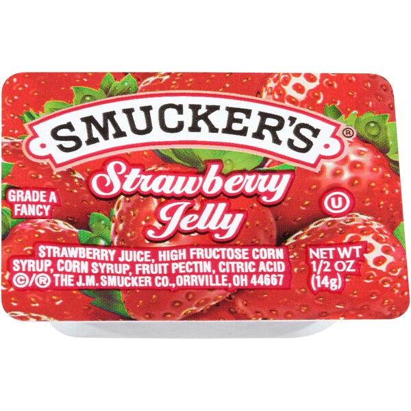 Smuckers Smucker's Strawberry Jelly .5 oz. Cup, PK200 - 5150001717