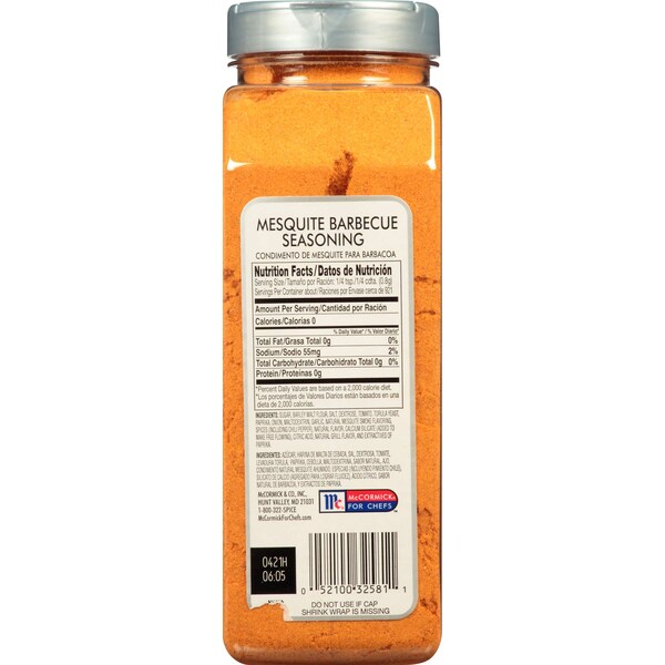 Mccormick McCormick Mesquite BBQ Seasoning 26 oz. Container, PK6 - 932581
