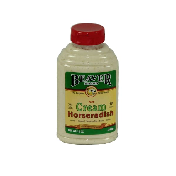 Beaver Beaver Cream Style Horseradish Mustard 12 oz. Bottle, PK6 - 210