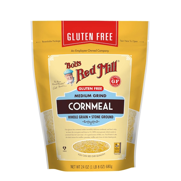 Bobs Red Mill Natural Foods Bob's Red Mill Gluten Free Medium Grind Cornmeal 24 oz. Pouches, PK4 - 1620S244