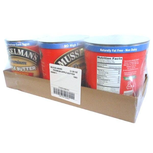 Musselmans Musselman's Premium Apple Butter 120 oz. Cans, PK3 - FFABP0100MUS01