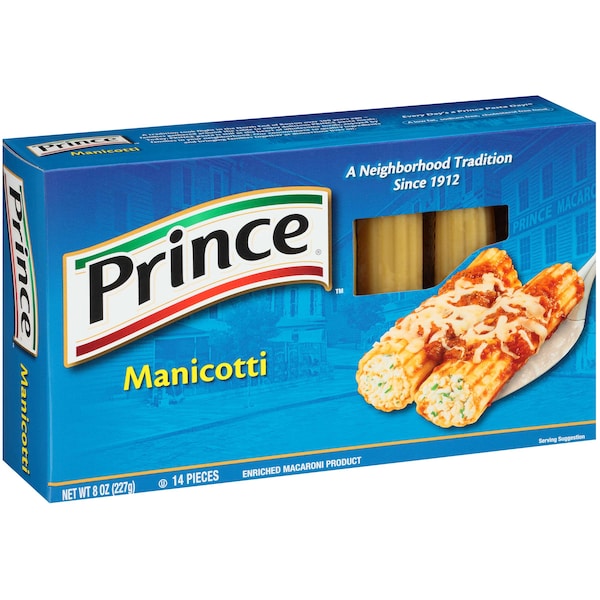 Prince Prince Manicotti 12 08 oz., PK12 - 900271