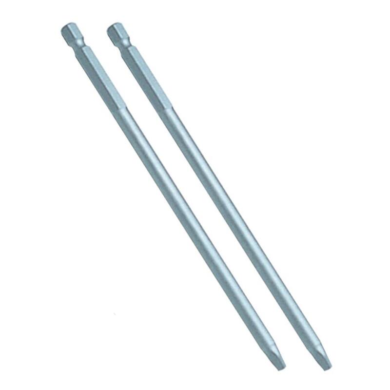 Punta de destornillador cuadrada Kreg #2 de 6 pulgadas con estuche de acero endurecido (paquete de 2) - D6X2