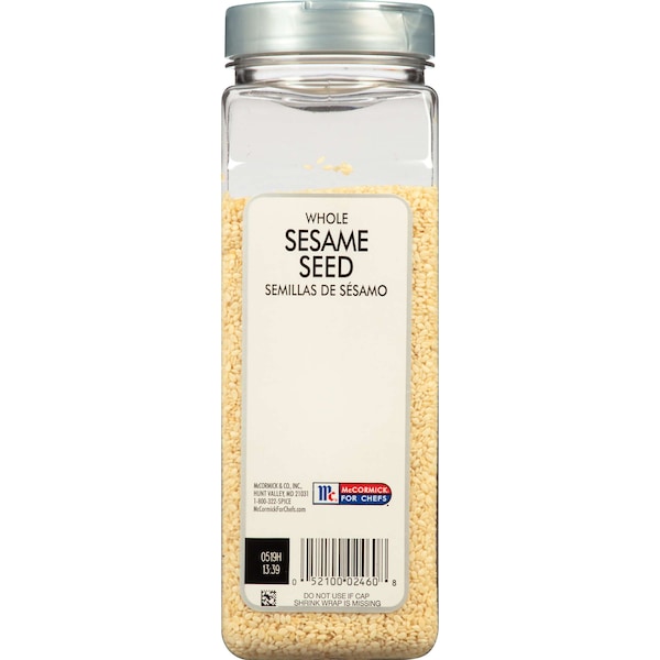Mccormick McCormick Culinary White Sesame Seeds 16 oz. Container, PK6 - 900950547