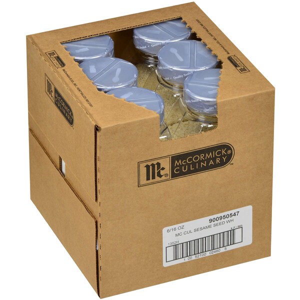 Mccormick McCormick Culinary White Sesame Seeds 16 oz. Container, PK6 - 900950547