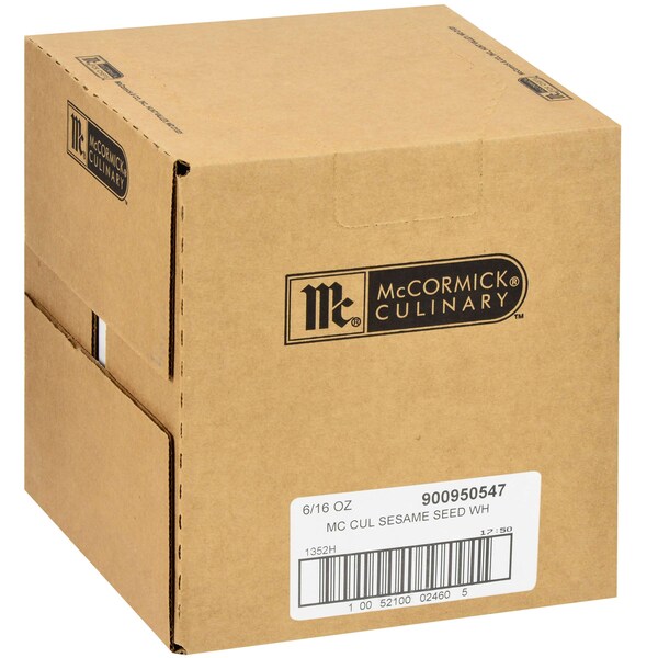Mccormick McCormick Culinary White Sesame Seeds 16 oz. Container, PK6 - 900950547