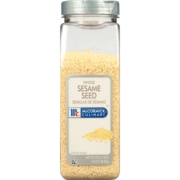 Mccormick McCormick Culinary White Sesame Seeds 16 oz. Container, PK6 - 900950547