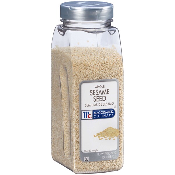 Mccormick McCormick Culinary White Sesame Seeds 16 oz. Container, PK6 - 900950547