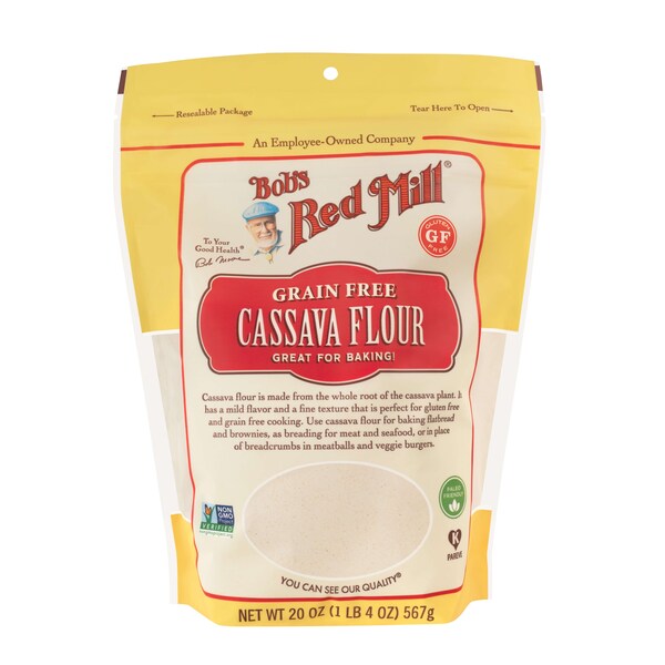 Bobs Red Mill Natural Foods Bob's Red Mill Gluten Free Cassava Flour 20 oz. Bag, PK4 - 1953S204