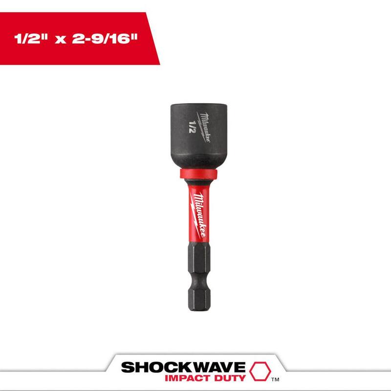 Milwaukee SHOCKWAVE Impact Duty 1/2 in. x 2-9/16 in. Alloy Steel Magnetic Nut Driver (1-Pack) - 49-66-4537

Milwaukee SHOCKWAVE Impact Duty 1/2 pulg. x 2-9/16 pulg. Llave de Tuerca Magnética de Acero de Aleación (Paquete de 1) - 49-66-4537
