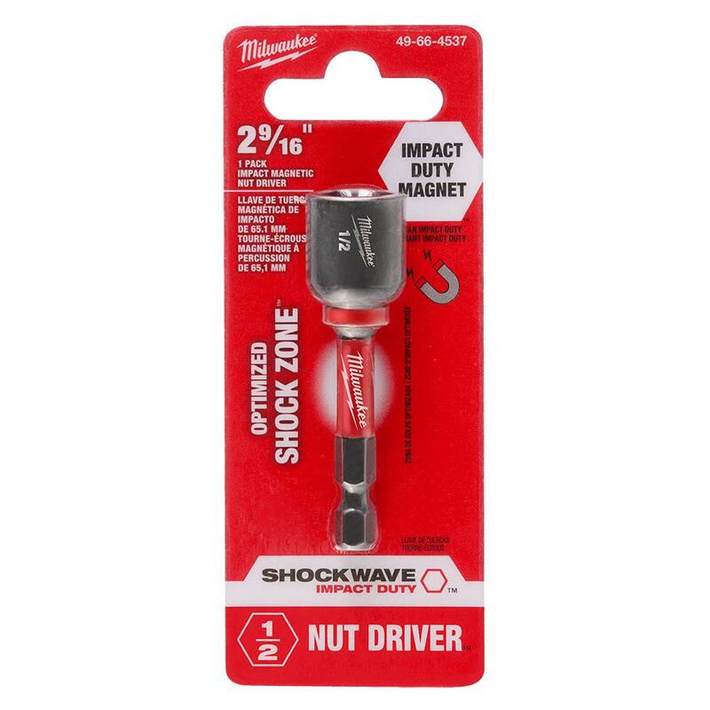 Milwaukee SHOCKWAVE Impact Duty 1/2 in. x 2-9/16 in. Alloy Steel Magnetic Nut Driver (1-Pack) - 49-66-4537

Milwaukee SHOCKWAVE Impact Duty 1/2 pulg. x 2-9/16 pulg. Llave de Tuerca Magnética de Acero de Aleación (Paquete de 1) - 49-66-4537