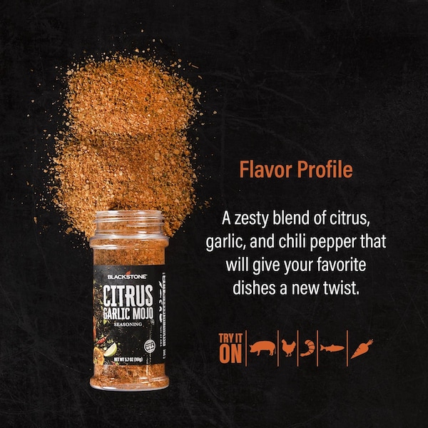 Blackstone Blackstone Citrus Garlic Mojo BBQ Seasoning 5.7 oz - 4161
