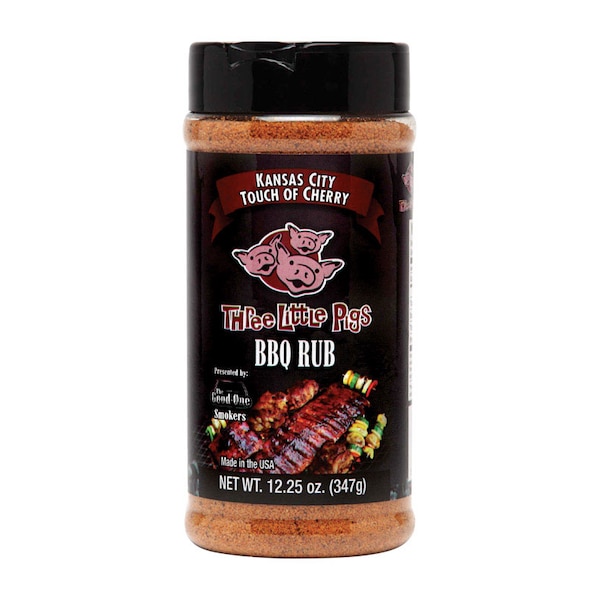 Three Little Pigs Three Little Pigs Kansas City Touch of Cherry BBQ Rub 12.25 oz - OW85131