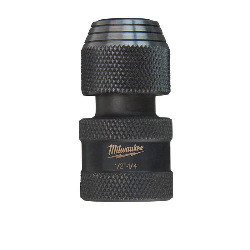 Adaptador de impacto Milwaukee SHOCKWAVE 1/2 pulg. cuadrada x 1/4 pulg. hexagonal - 48-03-4410