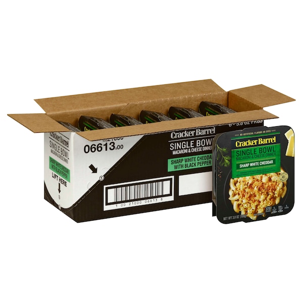 Cracker Barrel Liquid Dinner White Cheddar 3.8 oz., PK6 - 10021000066138