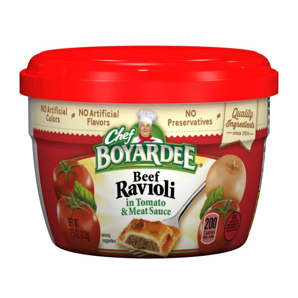 Chef Boyardee Chef Boyardee Beef In Tomato & Meat Sauce Ravioli 7.5 oz., PK12 - 6414404709