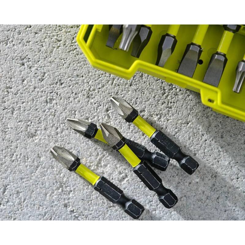 RYOBI 2 pulgadas Bits de Impacto con Diamante (12 piezas) - A961203
