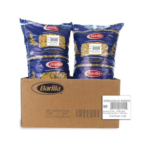 Barilla Barilla Conchiglie Large Shells Bulk Pasta 160 oz. Pack, PK2 - 1000440093