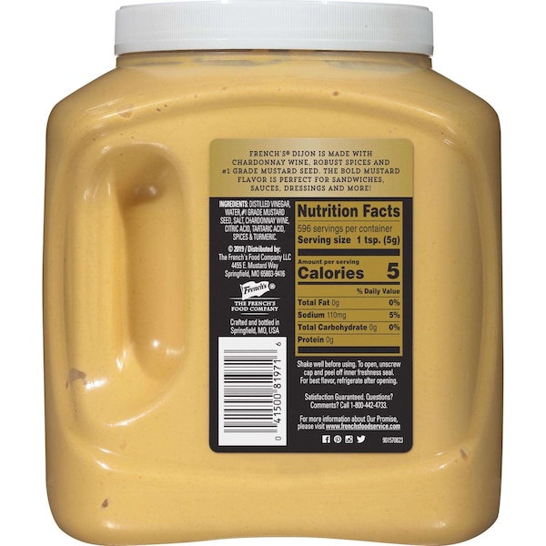 Frenchs French's Dijon Mustard With Chardonnay 105 oz. Jug, PK2 - 81971