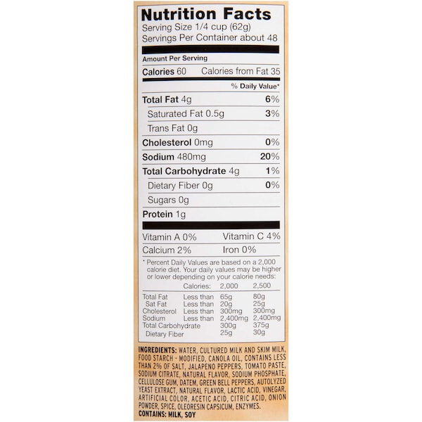 Land O Lakes Land O Lakes Fanfare Jalapeno Cheese Sauce No 10 Can, PK6 - 39175