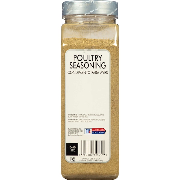 Mccormick McCormick Poultry Seasoning 12 oz. Container, PK6 - 932422