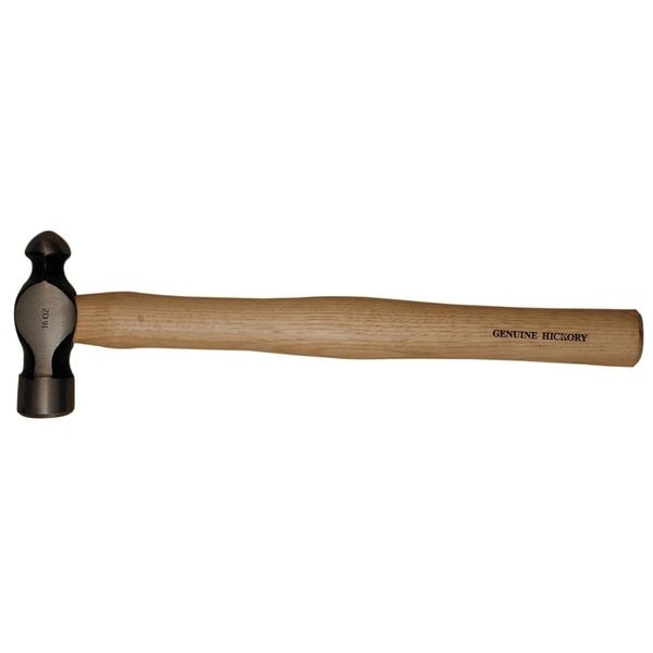 Westward 4 oz. Ball Peen Hammer, 13" Hickory Handle - 6DWN9
