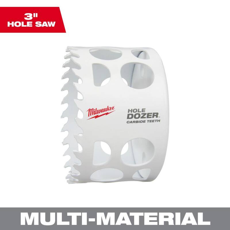 Broca perforadora de agujero de carburo Milwaukee de 3 pulgadas - 49-56-0734.