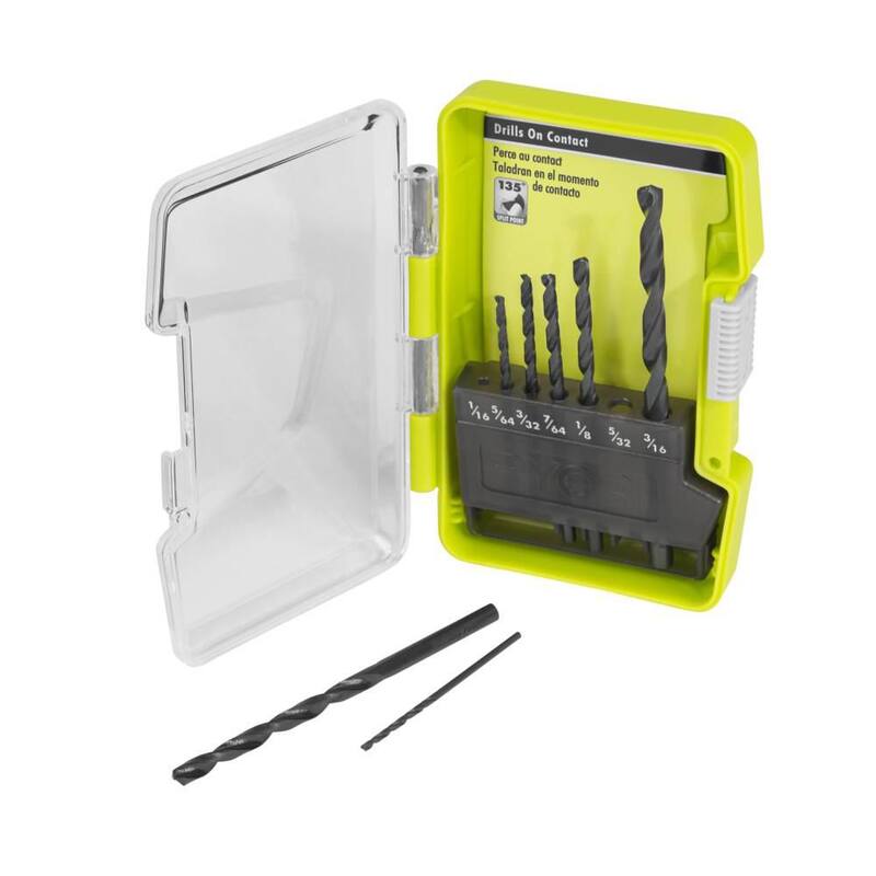 Juego de brocas RYOBI con punta redonda de óxido negro (7 piezas) - A970701