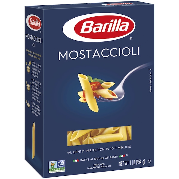 Barilla Barilla Mostaccioli Pasta 16 oz., PK12 - 1000010537