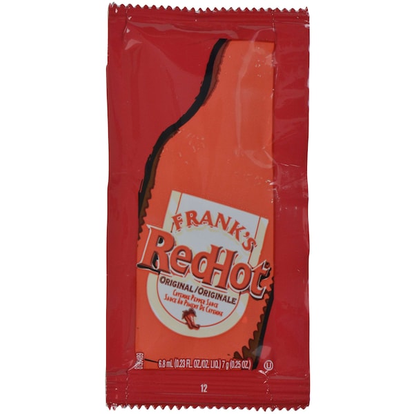 Franks Redhot Frank's Redhot Original Hot Sauce Packets 7g, PK200 - 85405