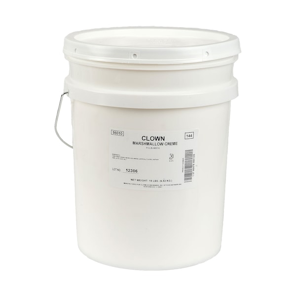 Cgb Clown Marshmallow Creme Topping 5 gal. Pail - 98010