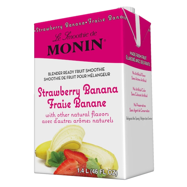 Monin Monin Strawberry Banana Smoothie 46 oz. Bottle, PK6 - M-EG207B