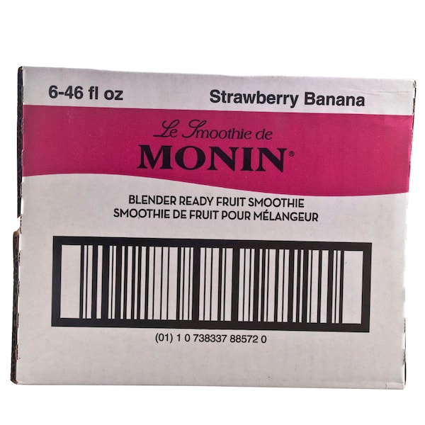 Monin Monin Strawberry Banana Smoothie 46 oz. Bottle, PK6 - M-EG207B
