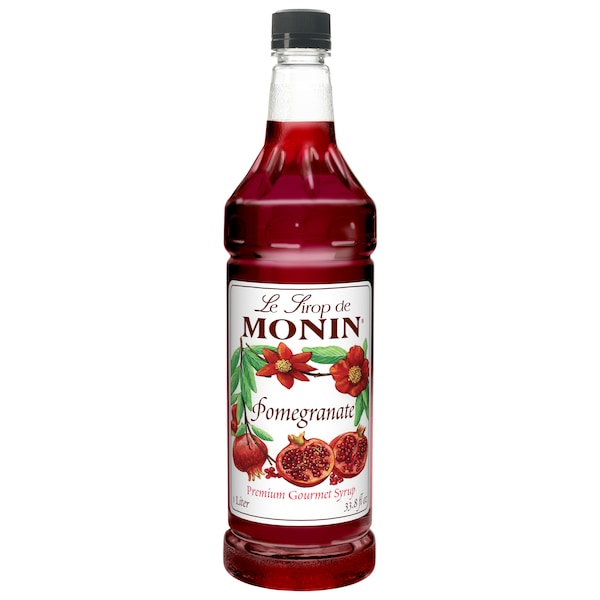 Monin Monin Pomegranate Flavor Syrup 1 Liter, PK4 - M-FR075F