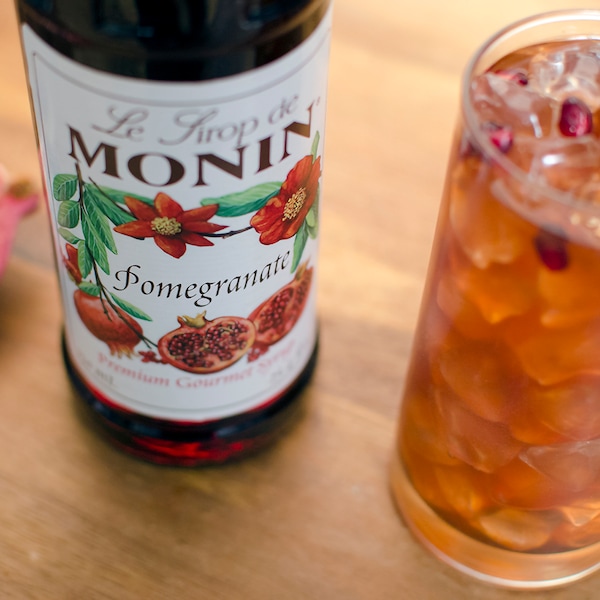 Monin Monin Pomegranate Flavor Syrup 1 Liter, PK4 - M-FR075F
