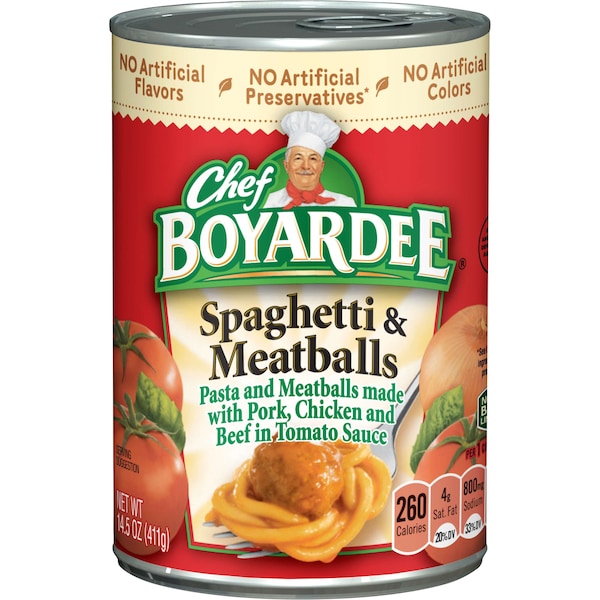 Chef Boyardee Chef Boyardee Spaghetti And Meatballs 14.5 oz., PK24 - 6414404322