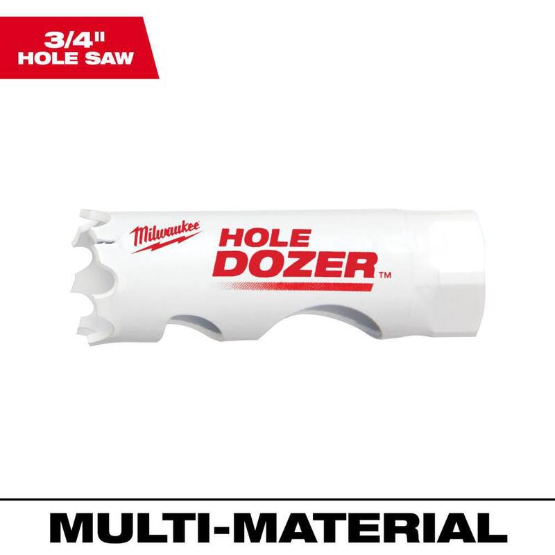 Broca perforadora bimetálica de 3/4 de pulgada Hole Dozer de Milwaukee - 49-56-9605