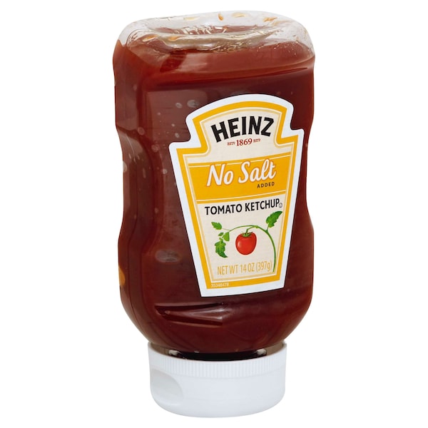 Heinz Heinz No Salt Ketchup 14 oz. Bottle, PK6 - 00013000708975